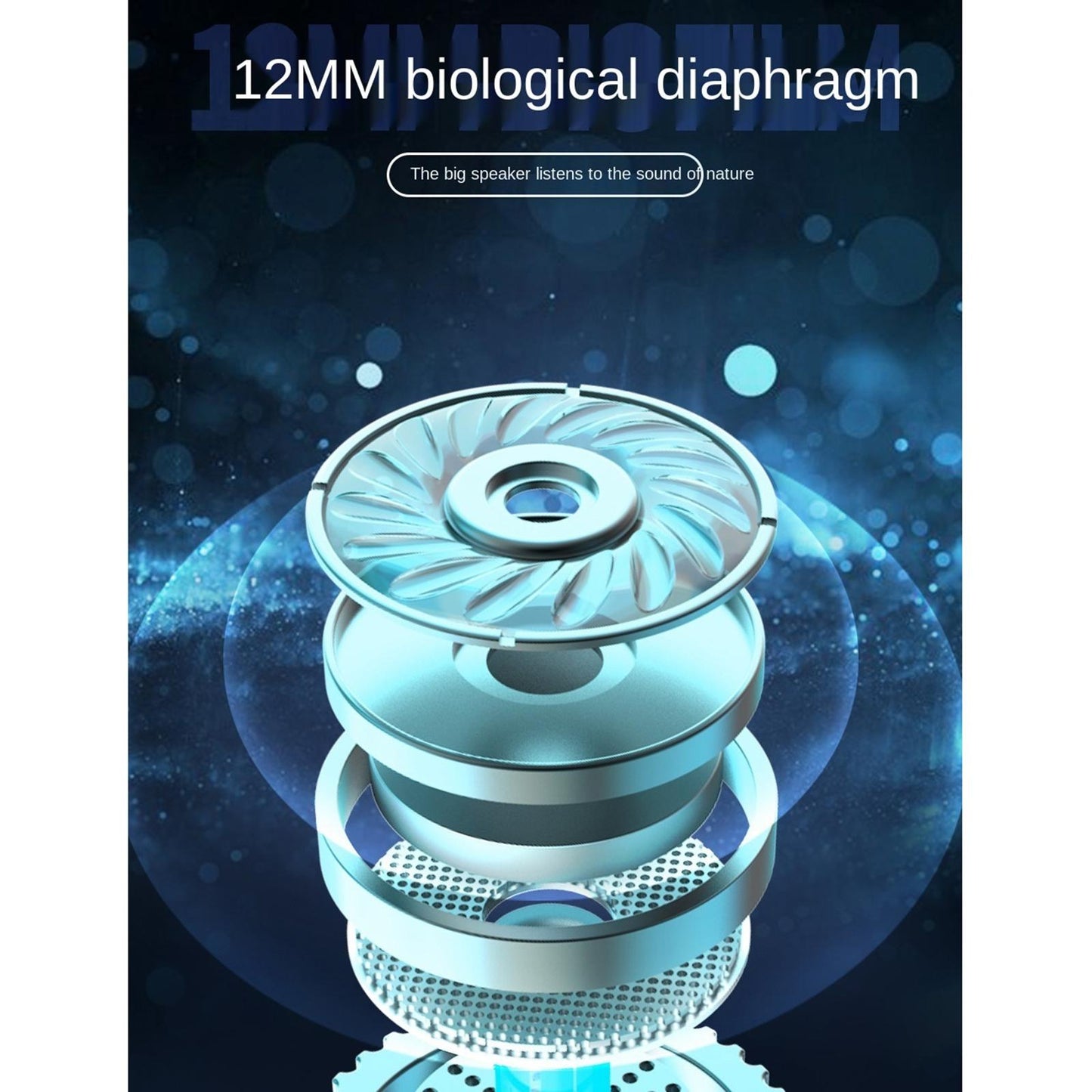 NNEIDS Wireless Gaming Bluetooth Earphones - Black