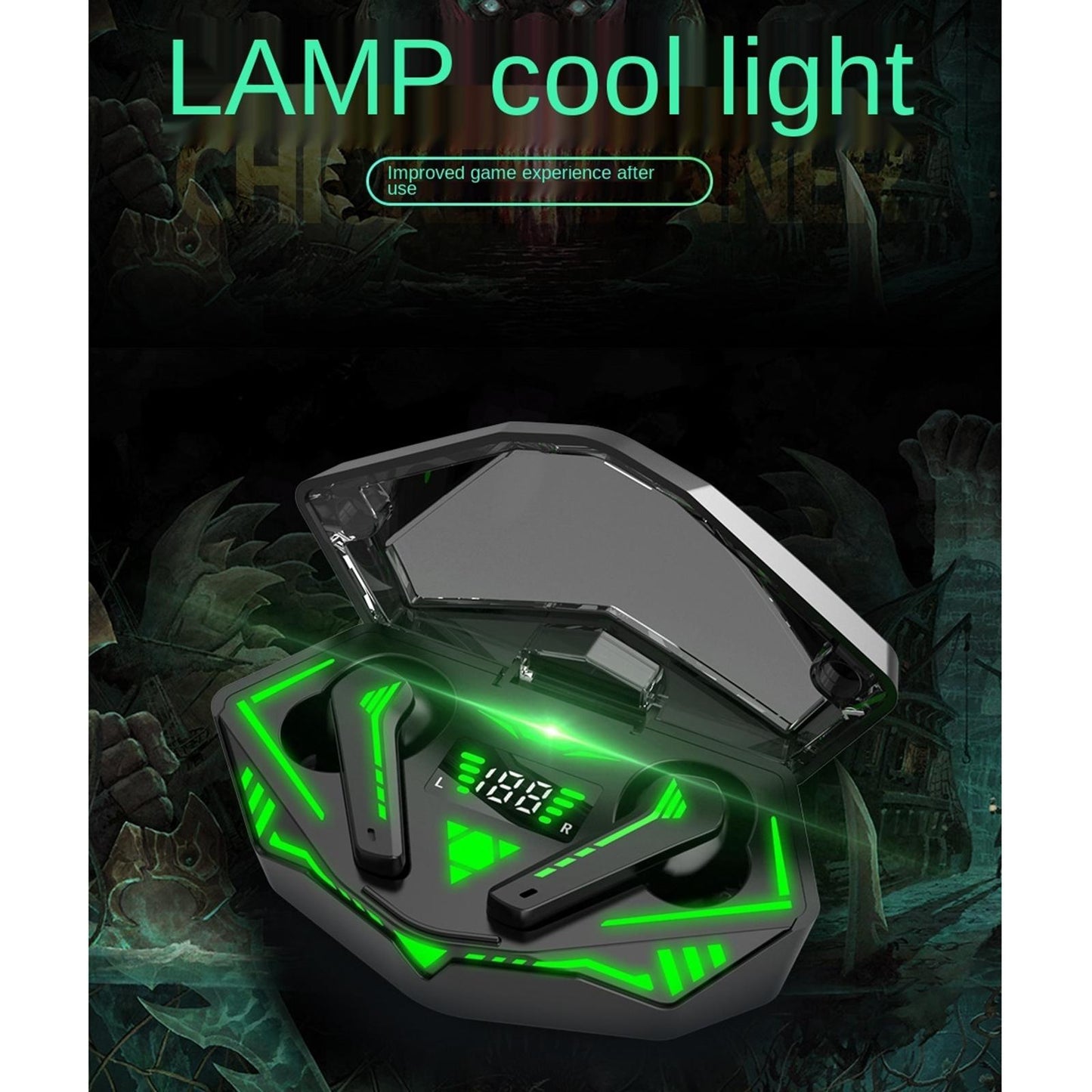 NNEIDS Wireless Gaming Bluetooth Earphones - Black