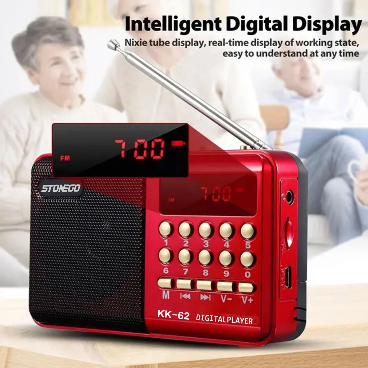 Mini Portable Rechargeable Digital FM Radio & MP3 Player