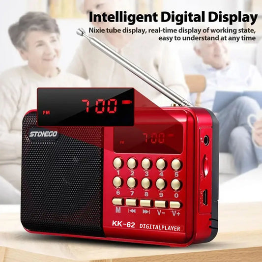 Mini Portable Rechargeable Digital FM Radio & MP3 Player